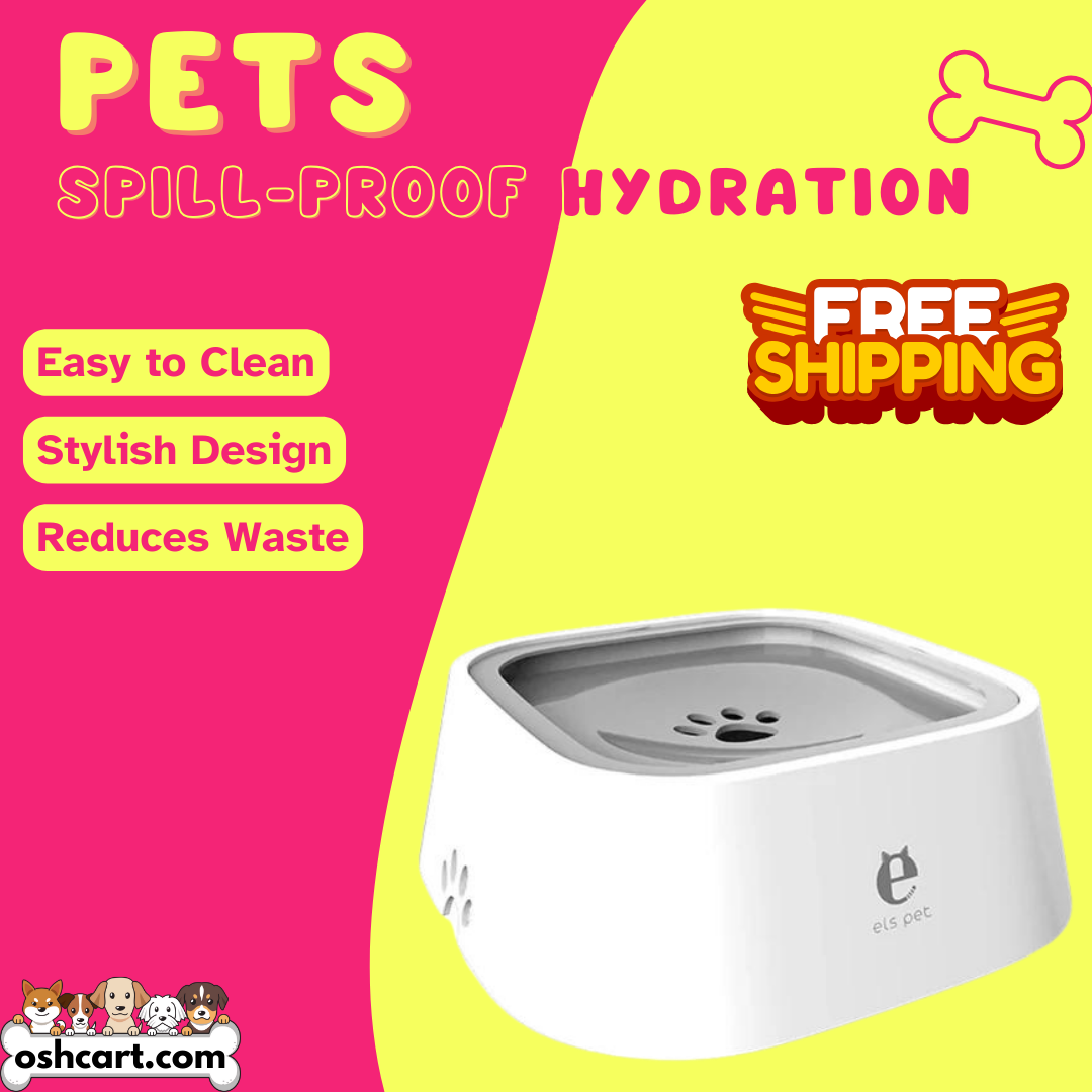 Zylo Anti-Splash Pet Waterer - Spill-Proof Hydration