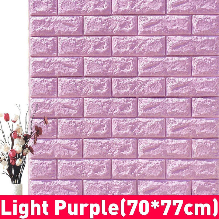 3D DIY Brick Pattern Wallpaper Waterproof Home Living Room Bed Room Kitchen Wallpaper - MRSLM