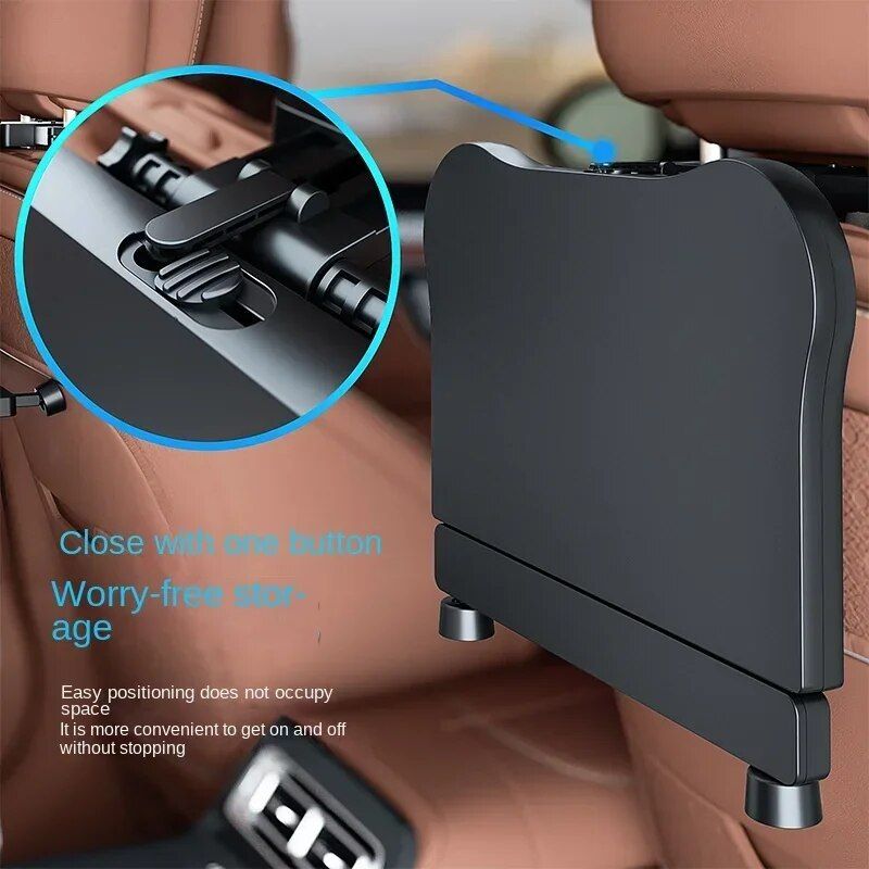 360¬∞ Rotating Car Dining & Computer Tray with Beverage Holder