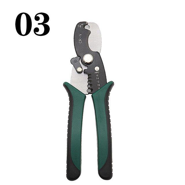 Multitool Pliers Crimping Pliers Wire Stripper Multi-functional Snap Ring Terminals Crimpper Crimping Pliers Decrustation Pliers Tools - MRSLM