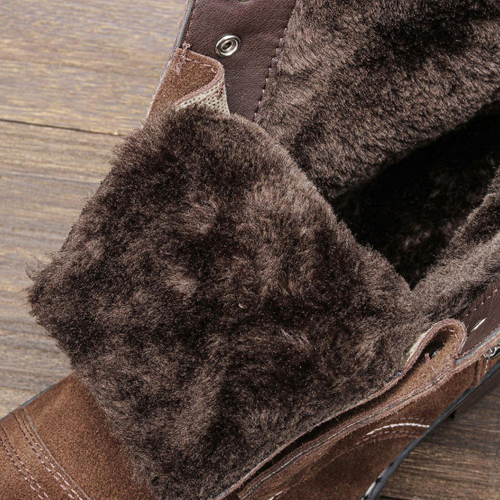 Martin Boots Top Layer Cowhide Suede Tooling