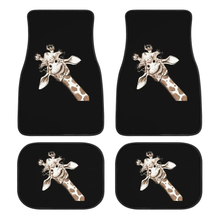 Giraffe Print Universal Car Floor Mats