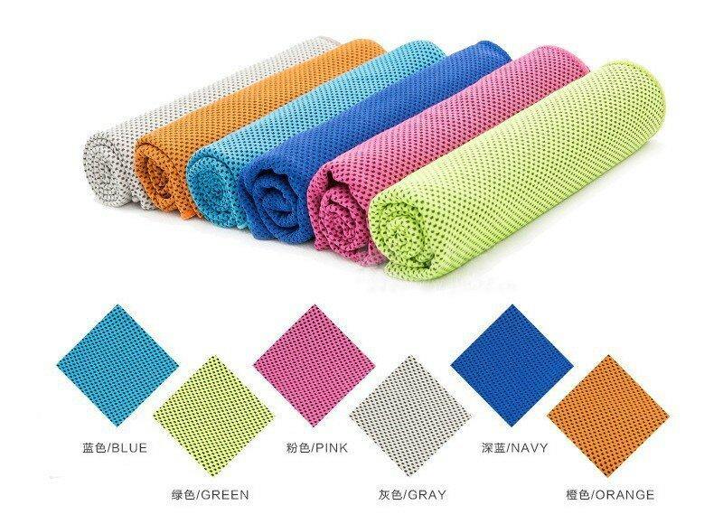 Sport Towel 30*100cm Utility Enduring Instant Cooling Face Towel Heat Relief Reusable Chill Ice Cool Towel With Silicone Case