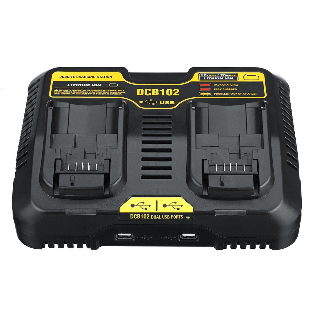 Dual Charger DCB200 DCB115 Lithium-Ion Battery DCB112 DCB105/015 Power Tool Battery Charger