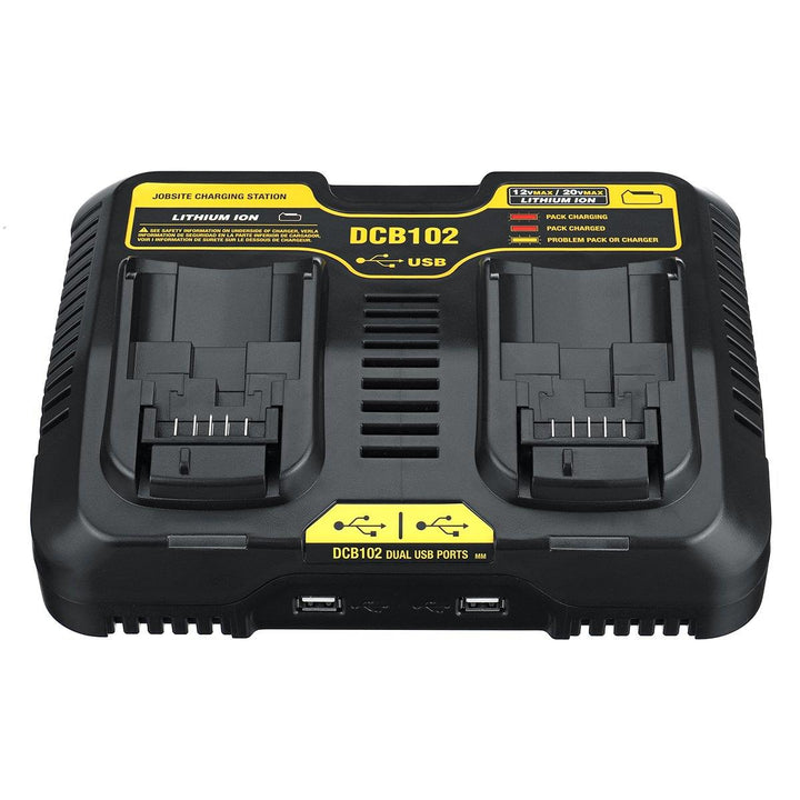 Dual Charger DCB200 DCB115 Lithium-Ion Battery DCB112 DCB105/015 Power Tool Battery Charger