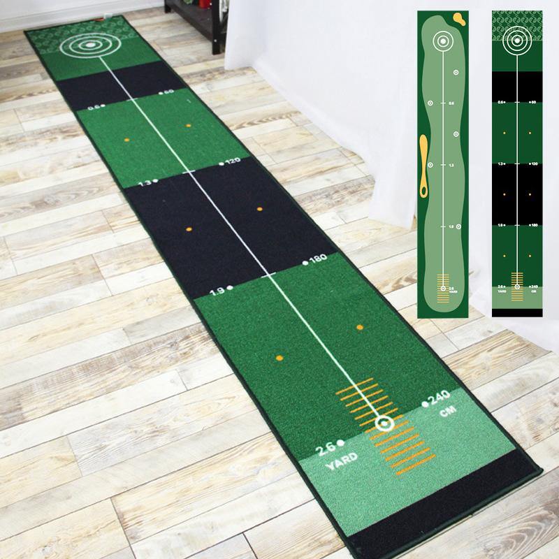 50*300cm Indoor/Outdoor Golf Practice Putting Mat Golf Putting Trainer Anti-Slip Golf Putting Mat