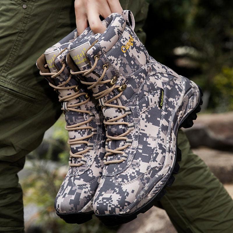 Men's Camouflage Anti-skid Anti-collision All-match High-top Martin Boots