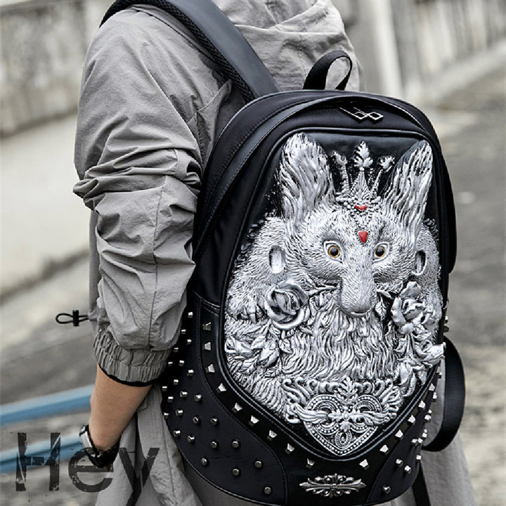 Creative Three-dimensional Animal Backpack Waterproof And Shockproof Pu