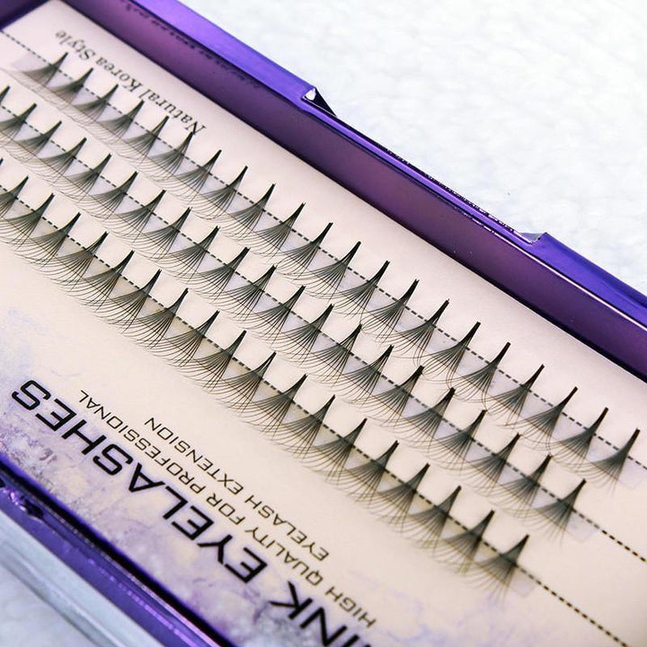 10D Black 8/9/10/12mm False Eyelash Individual Eyelashes Extension Cluster Kit Grafting Eyes Lashes