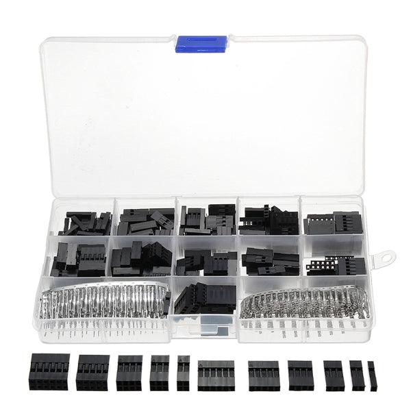 Excellway TC10 620pcs Wire Jumper Pin Header Connector Housing Kit For Dupont and Crimp Pins