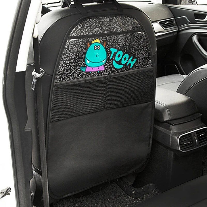 Kid-Friendly Car Seat Protector with Storage