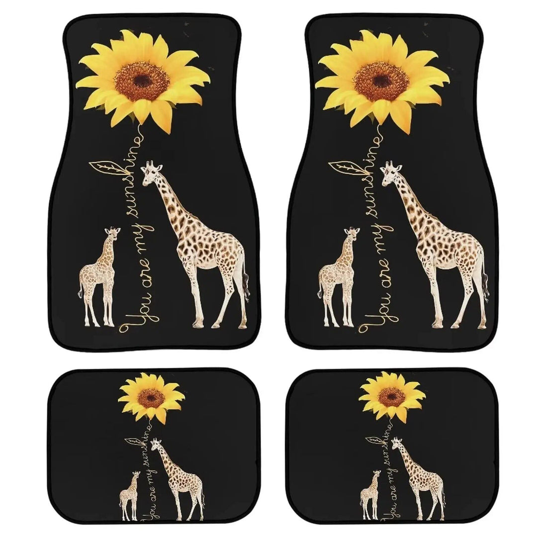 Giraffe Print Universal Car Floor Mats