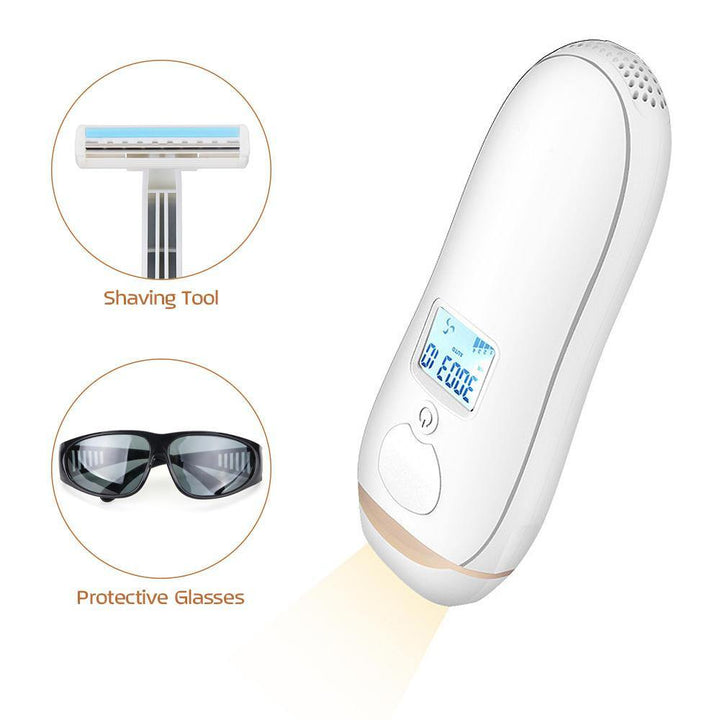 350000 Pulses IPL Laser Epilator Full Body Permanent Hair Removal Women Men Depilatory Kit