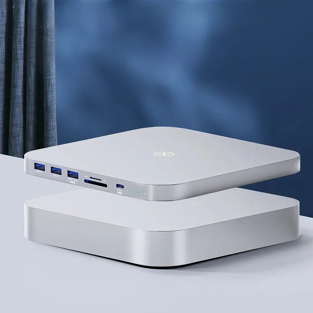 Mac Mini USB-C Hub with Dual Hard Drive Enclosure