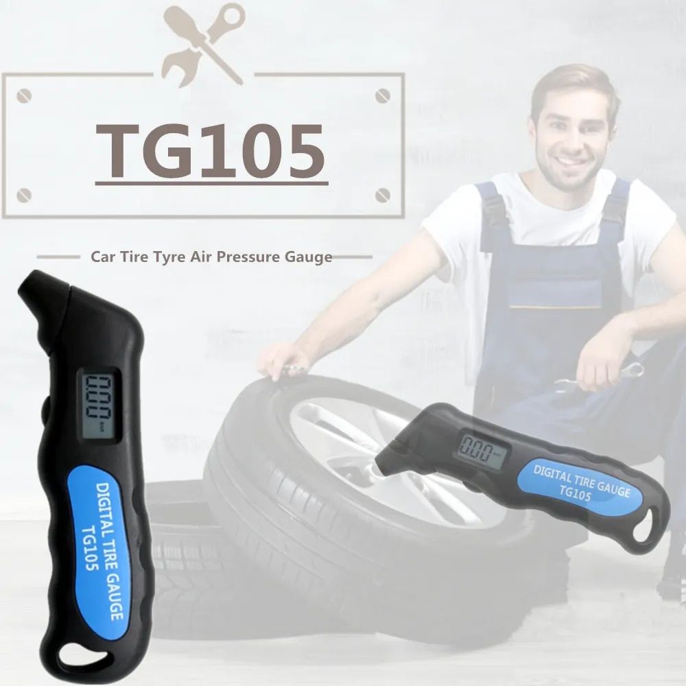 Digital Tire Pressure Gauge with LCD Display for Cars, Trucks & Bikes