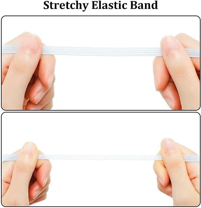 3mm 182m Long LIUMY White Elastic Elastic Band Elastic Soft Belt