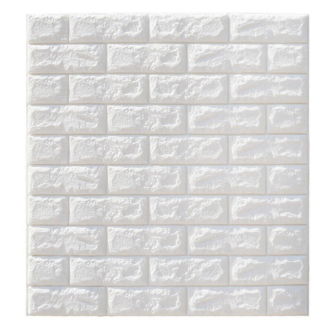 3D Brick DIY Wall Sticker Self-adhesive Waterproof Panels Wallpaper Decal 3D Brick Pattern Foam Wall Sticker for Home Decor