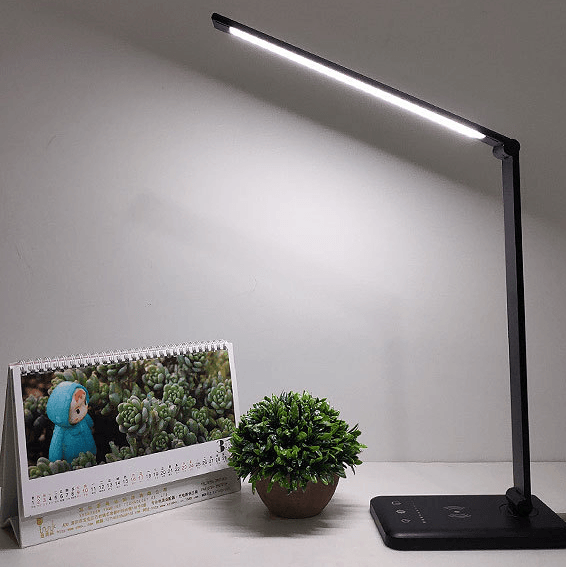 Wireless Charging LED Table Desk Lamp with Auto Timer Function Eye Protect Read Light