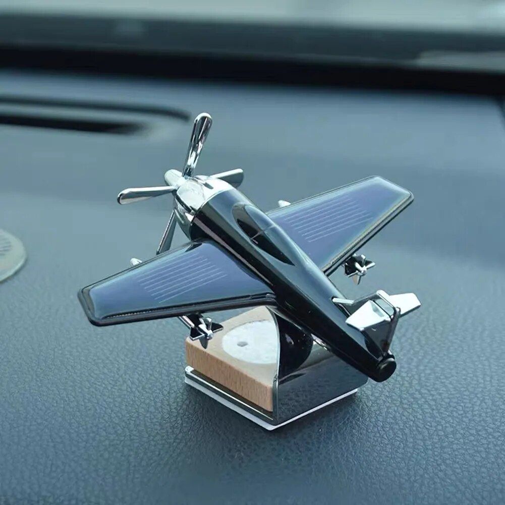 Solar-Powered Aircraft Car Air Freshener and Ornament