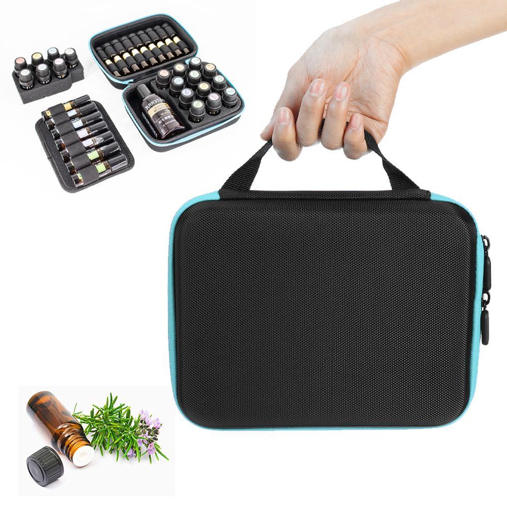 30 Slot Essential Oil Case For 5/10/15ml Essential Oil Bottles Portable Nail Polish Storage Bag