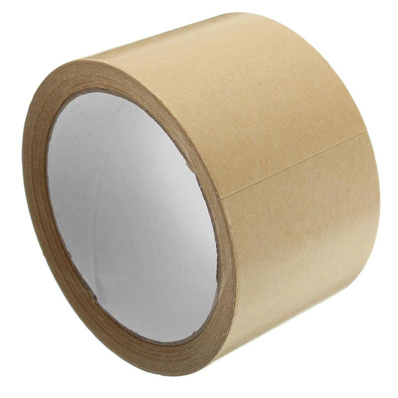 Kraft Paper Tape Strong Self Adhesive Packaging Shipping Seal Ring Tape 2 Sizes