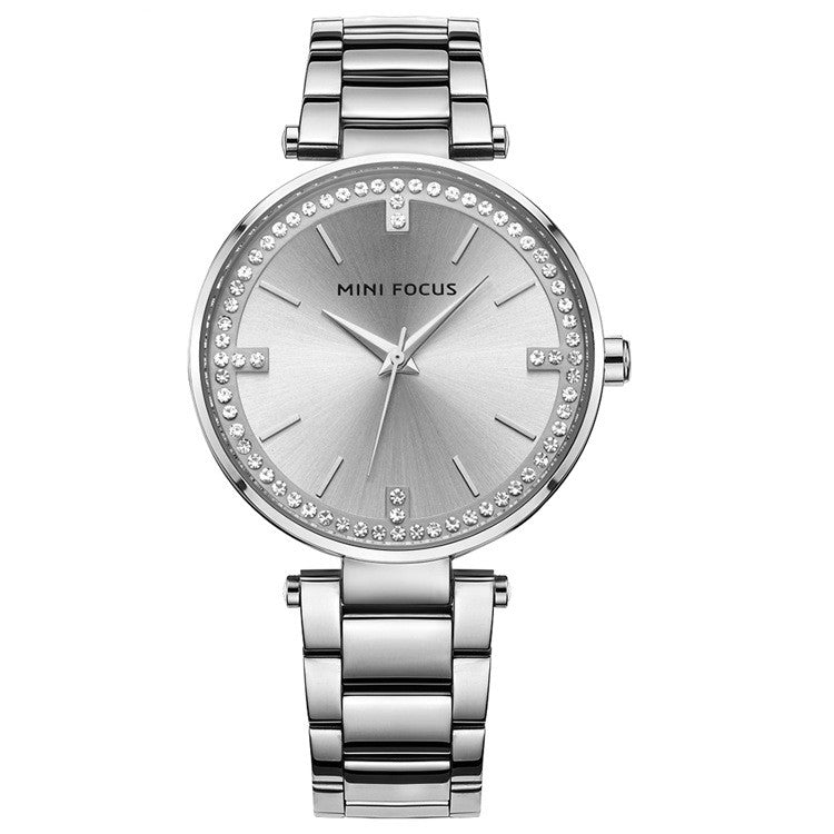 Women's Quartz Watch Diamond Movement Calendar Waterproof