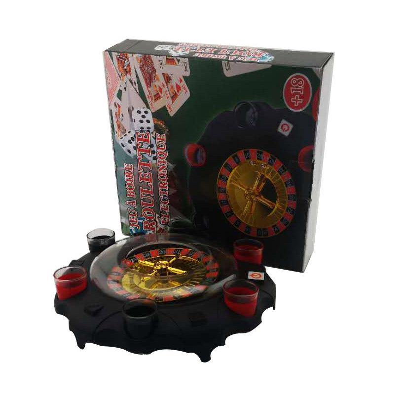 Electric Russian Lucky Wheel Roulette Wine Set (Photo color)