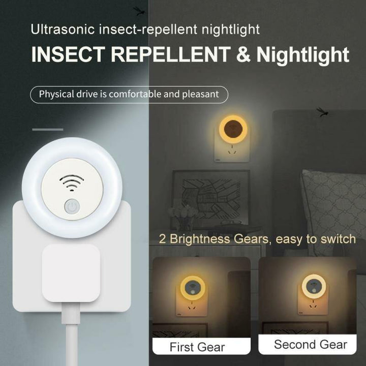 3PC Outdoor Mosquito Killer Lamp Ultrasonic Rodent And Insect Repellent Frequency Conversion Insect Repellent Mini Home Night Light