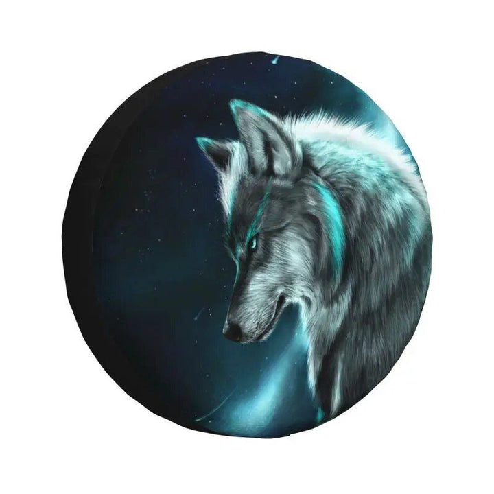 Wild Spirit Wolf Tire Cover ‚Äì Custom Protector for 4x4, Trailer, RV Wheels