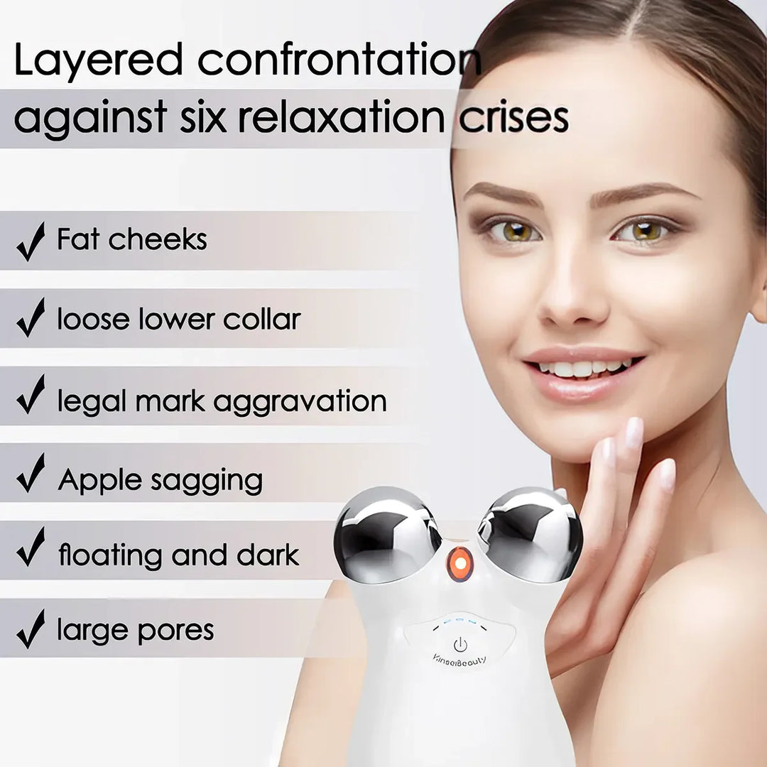 Ultimate Electric Face Roller V Massager for Youthful Radiance