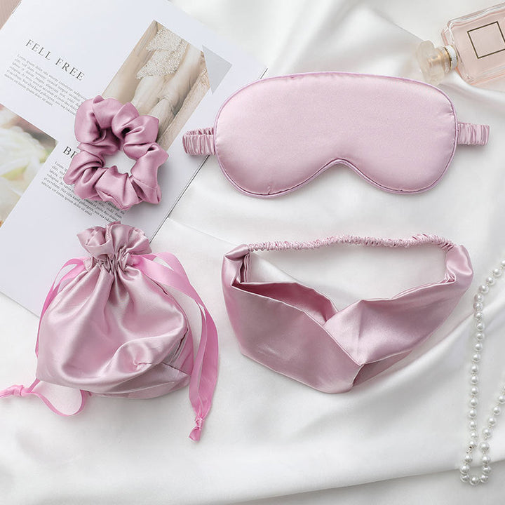 Silk Eye Mask and Hair Rope Set