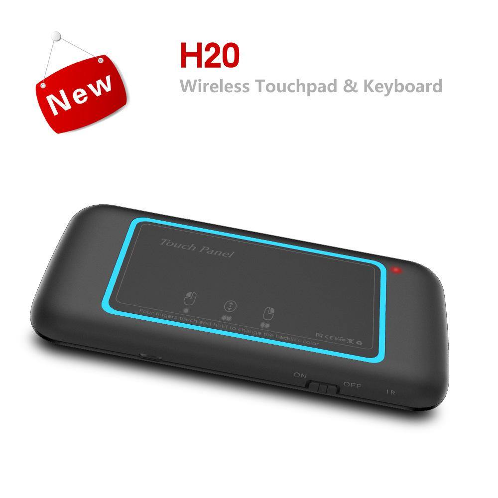 H20 Touch Keyboard Double-sided Mini Wireless Keyboard (Black USB)