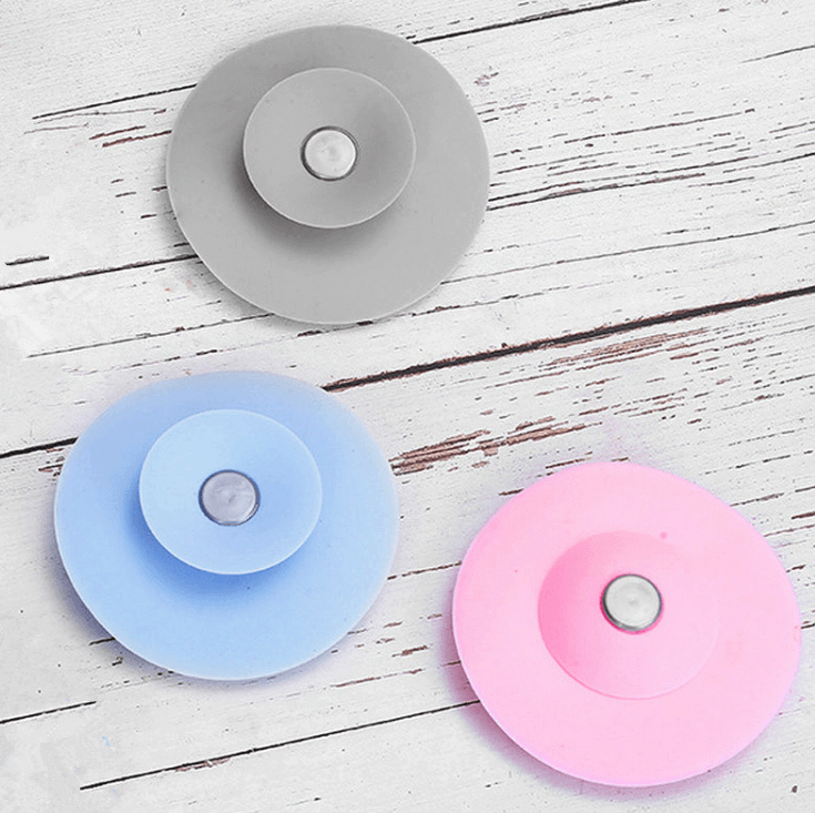 Shower Drain Stopper Plug Bathtub Cover Hot Bath Tub Sink Strainers Hair Catchers - MRSLM