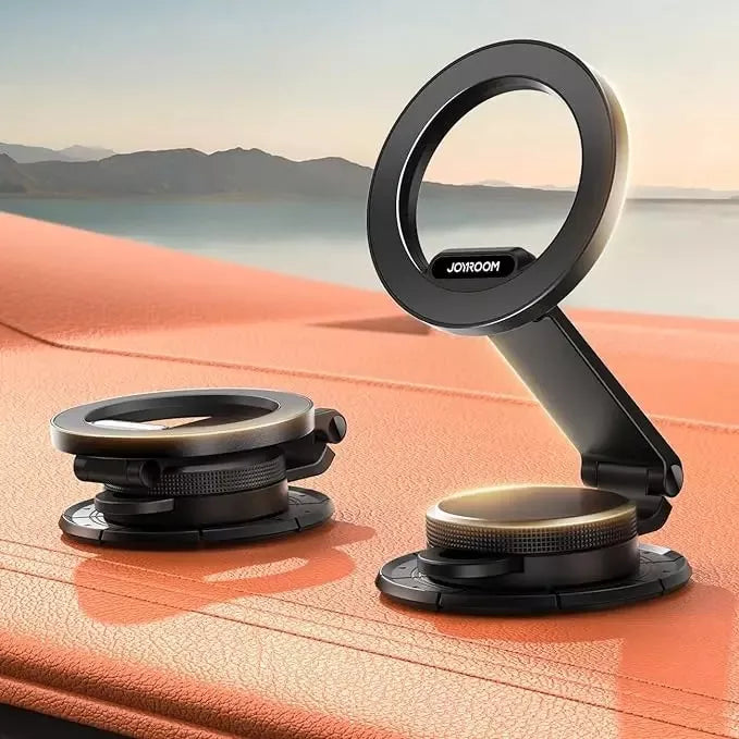 Magnetic Foldable Car Phone Mount - Strongest Magnet Dashboard Holder