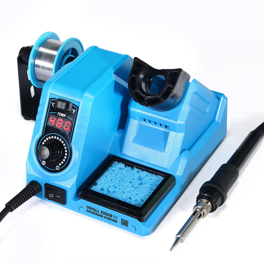 YIHUA 926LED-V2 Digital Display Adjustable Temperature Welding Station High Power Constant Temperature Soldering Iron Set - MRSLM