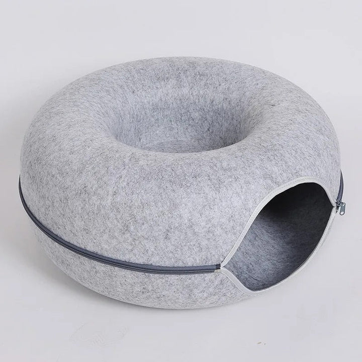 Foldable Felt Cat Tunnel Bed