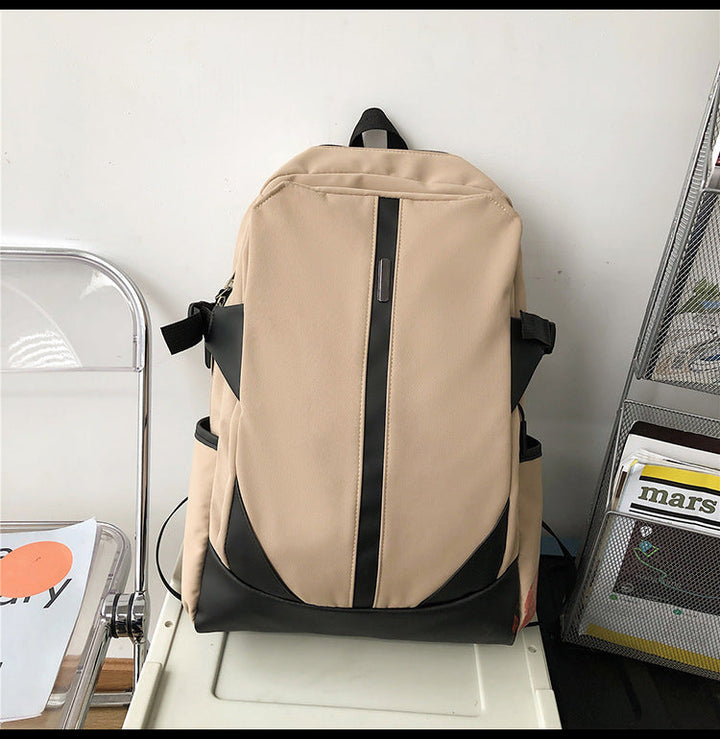 Fashion Simple Large Capacity Solid Color Backpack