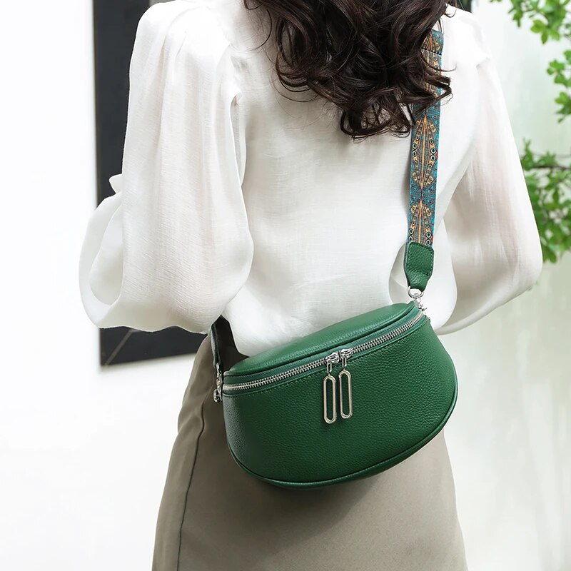 Luxury Genuine Leather Women's Shoulder & Crossbody Bag