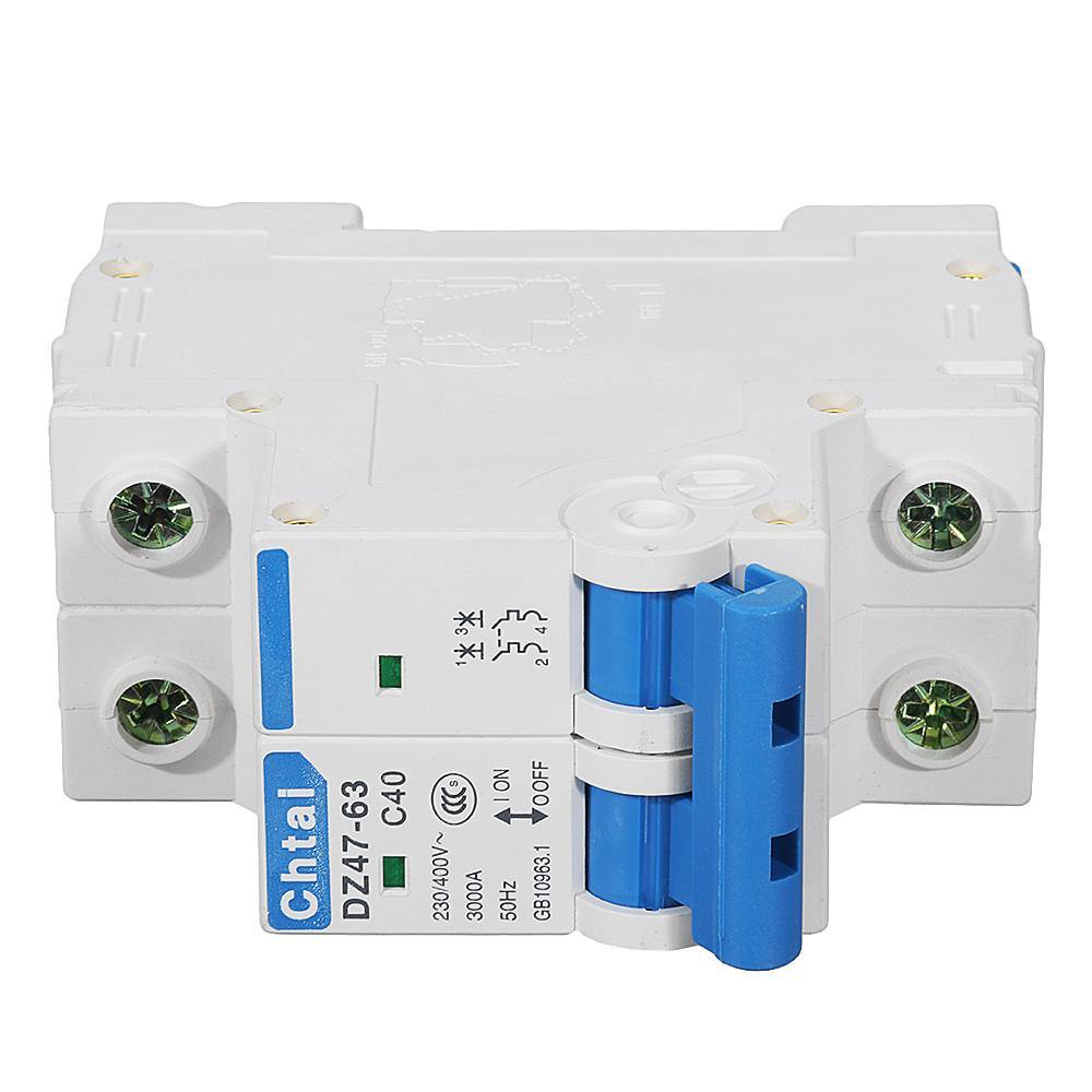 DZ47-63 2P 6/10/16/20/25/32/40/50/63A Miniature Circuit Breaker Air Switch For Overload Proetction