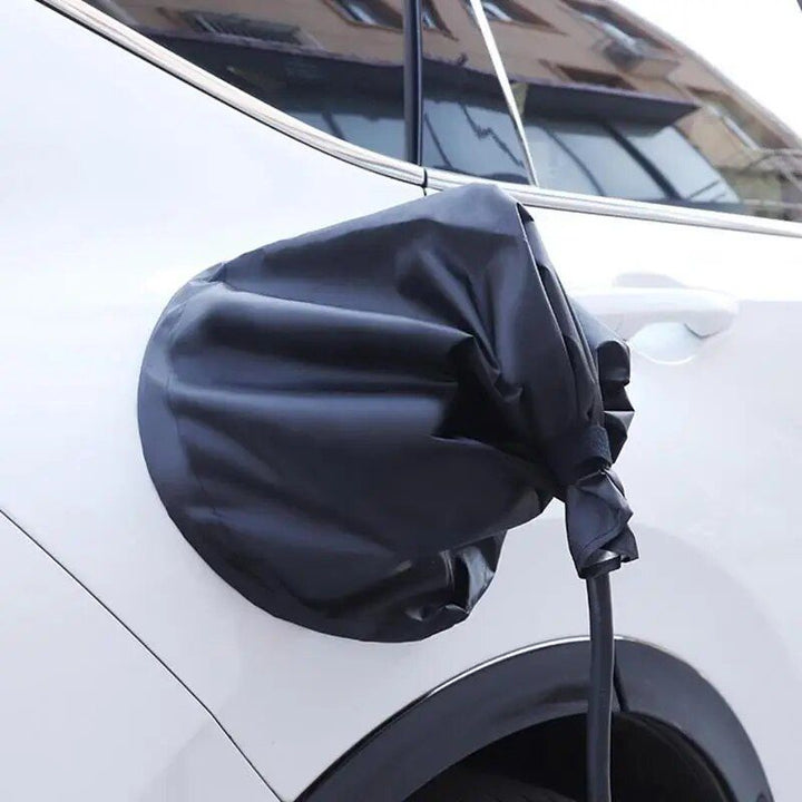 Universal EV Charging Port Weatherproof Cover ‚Äì PVC Rain & Dust Protector