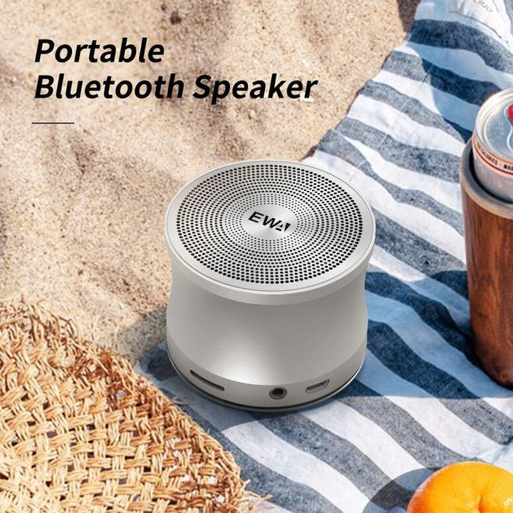 Compact Bluetooth Speaker with TWS Stereo, Metal Casing & Multi-Connectivity