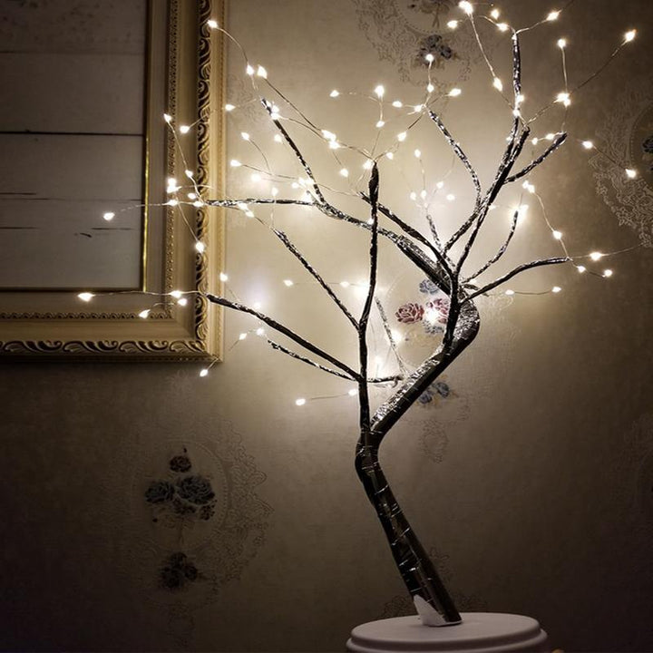 Tree Light Touch Switch Pearl Star Night Light