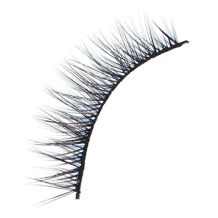 3D False Eyelashes Set Blue False lashes Makeup Natural Eyelashes Extension for Party