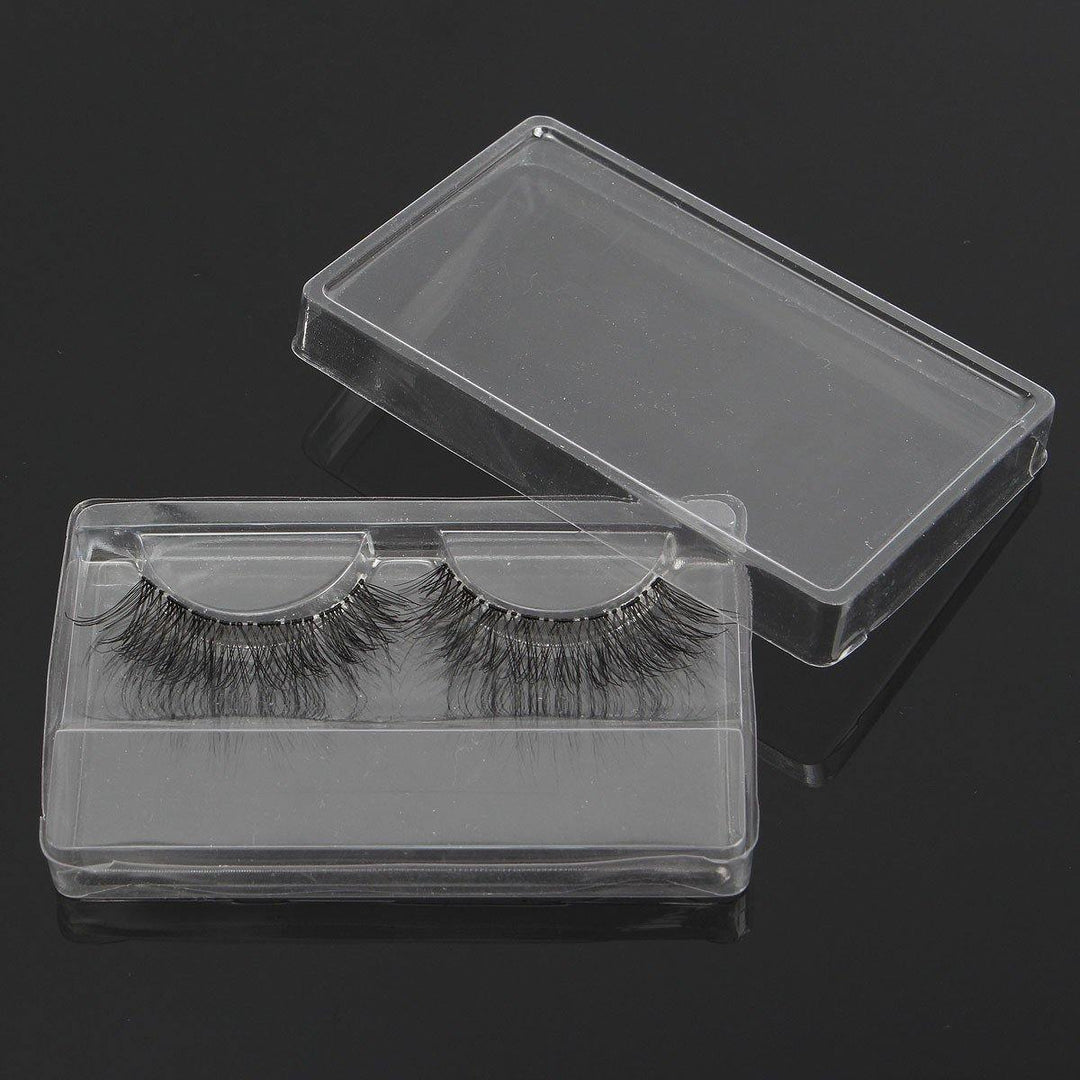 1pc False Eyelashes Packing Box Clear Transparent Reusable Portable Eye Makeup Tools - MRSLM