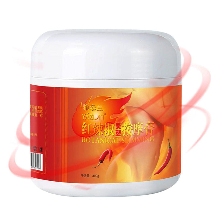 300g Red Chili Slimming Cream Portable Body Waist Slimming Fat Burner Anti-Cellulite Cream