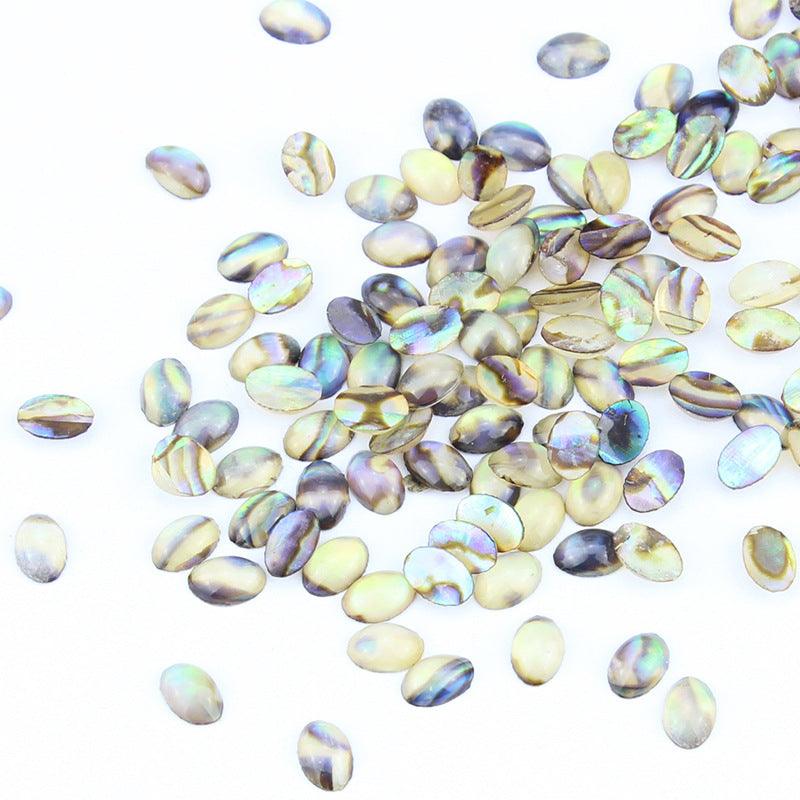 10pcs Natural Shell Gem Nail Art 3D Decoration Rhinestones UV Gel DIY Acrylic Manicure Studs Design