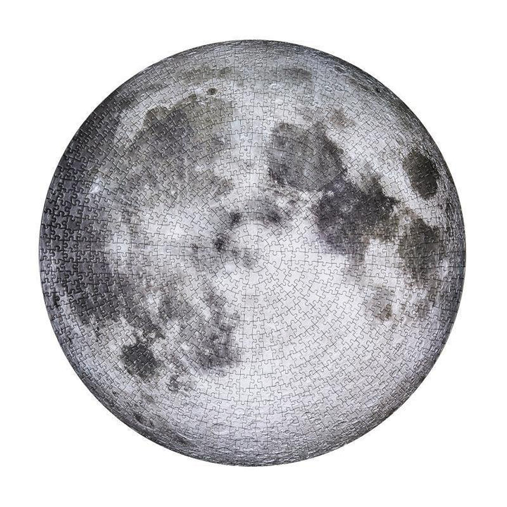 Moon/Earth Jigsaw Puzzle 1000 Pieces Large Round Full Space Adult Challenging and Fun - MRSLM