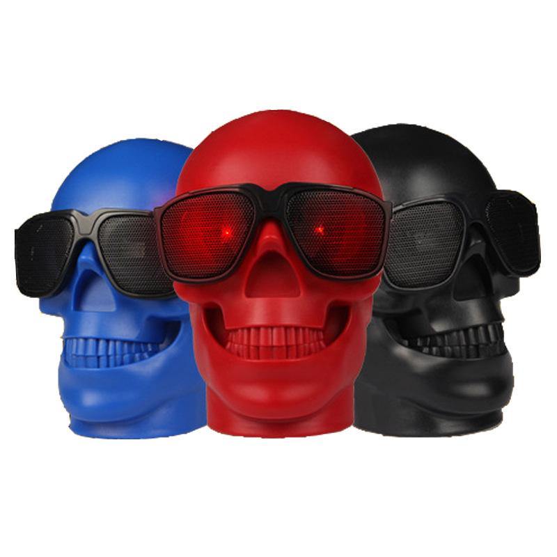 Skull with Sunglass Shape Wireless Bluetooth Speaker