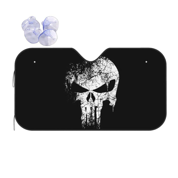 Punisher Skull Car Sunshade ‚Äì Cute Auto Windshield Protector 76x140cm