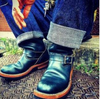 Flat-bottomed Wedge Mid-tube All-match Casual Fashion Men's Boots